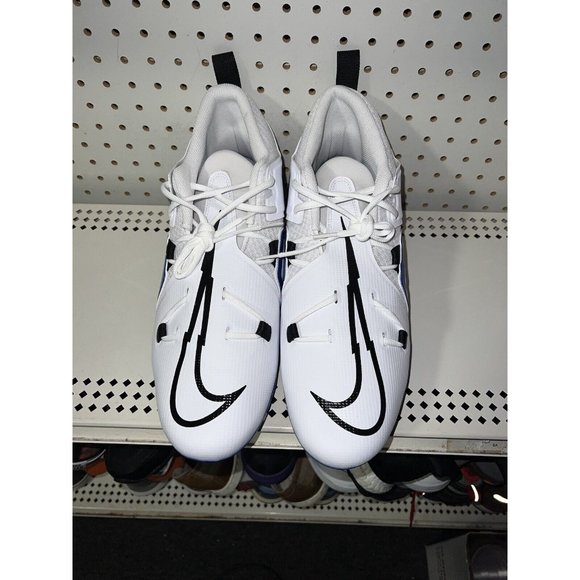Nike Alpha Menace Pro 3 Mens Football Cleats Size 8 White Royal Blue Black main image 4